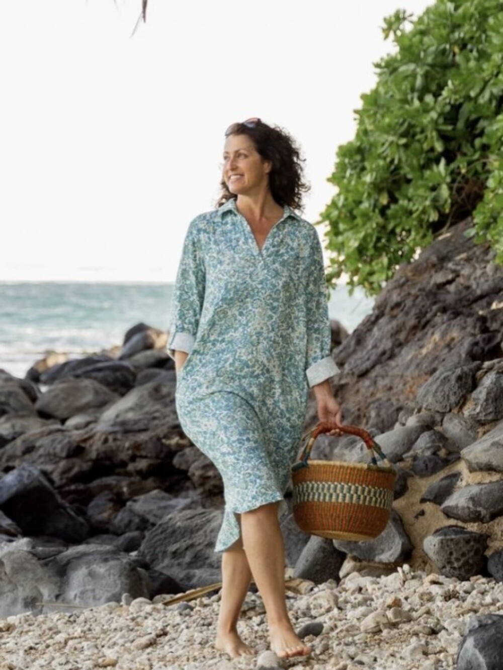100% Cotton Dress By Ripskirt Hawaii Size Large NWT